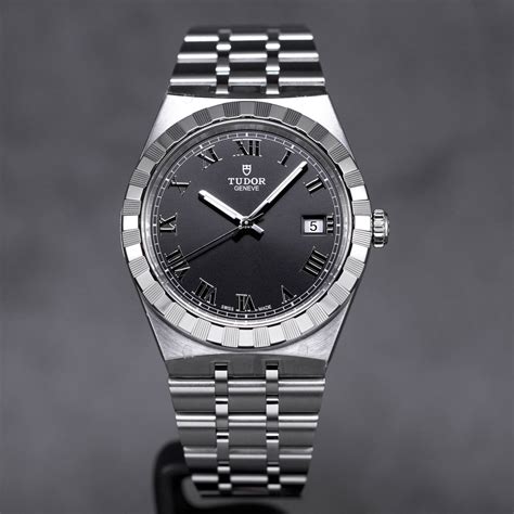 tudor royal 38mm black dial|tudor royal black dial.